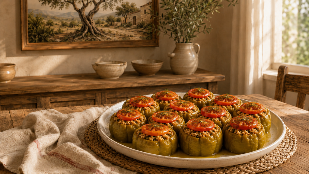 Zeytinyağlı Biber Dolması Tarifi