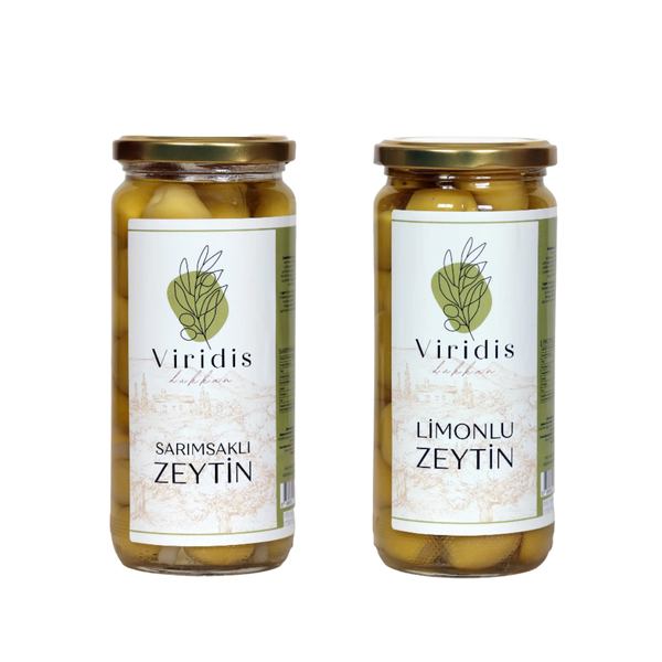 🫒Sarımsaklı Zeytin & Limonlu Zeytin Gurme Paketi