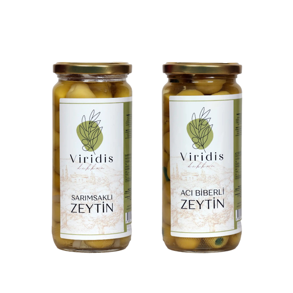 🫒Sarımsaklı Zeytin & Biberli Zeytin Gurme Paketi