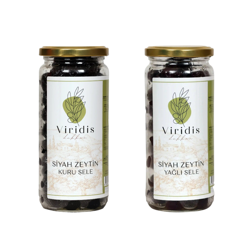 🫒 Kuru Sele Siyah Zeytin & Yağlı Sele Siyah Zeytin Paketi