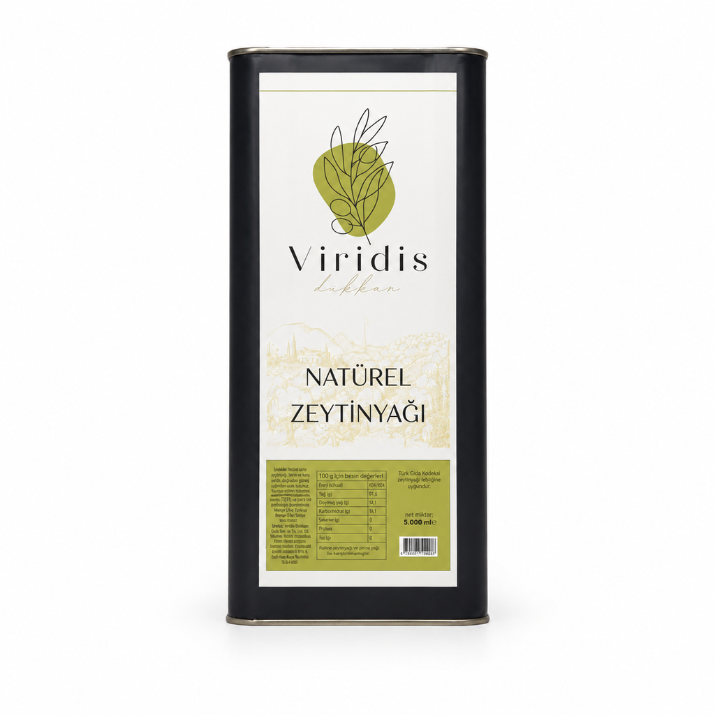 🫒 Viridis Dükkan Natürel Zeytinyağı 5 L Teneke